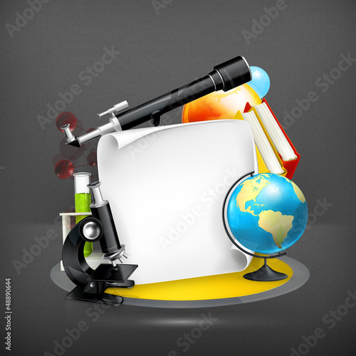 Vector: Education and Science frame Education and Science frame