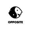 opposite