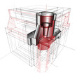 3D driwing of metallic part (visual aids)