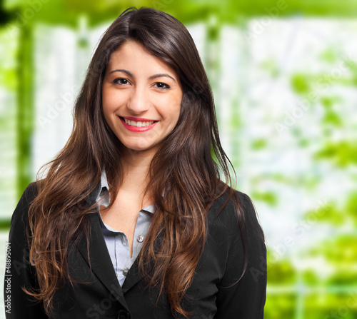 Photo: Smiling businesswoman Smiling businesswoman