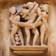 Khajuraho erotic carvings.
