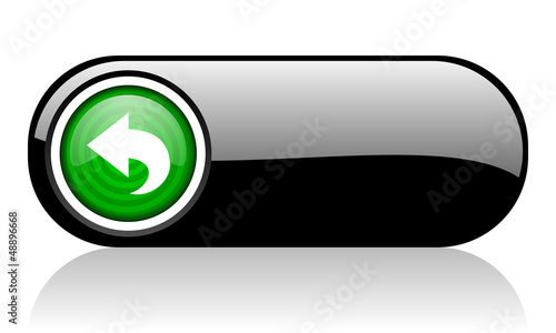 Illustration: back black and green web icon on white background back black and green web icon on white background