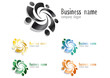 Business logo 3D glossy metal design