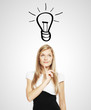 lightbulb over head
