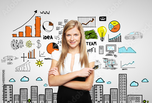 Photo: woman and business strategy woman and business strategy