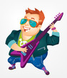 Cheerful Chubby Man