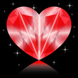 Valentines diamond heart