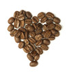Photo: Heart made of coffee beans Heart made of coffee beans