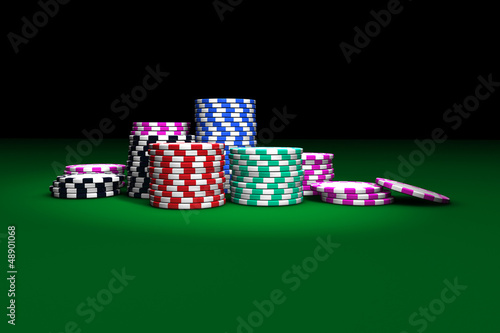 Illustration: Gambling Casino Chips Gambling Casino Chips