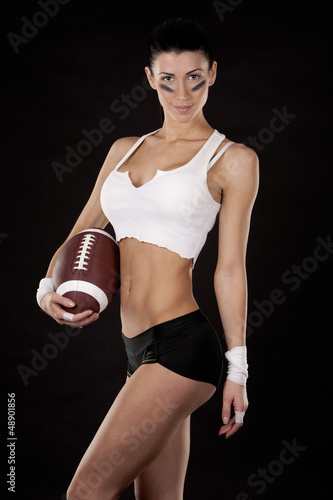 Photo: american football girl american football girl