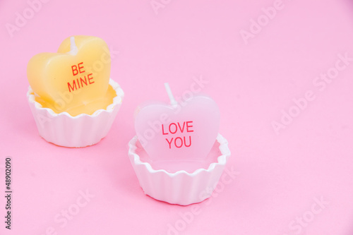 Photo: Valentine candle - Love you Valentine candle - Love you