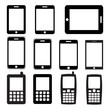 Set of mobile phones and tablets