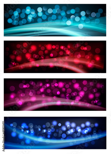 Vector: Set of colorful abstract business banners. Vector illustration. Set of colorful abstract business banners. Vector illustration.