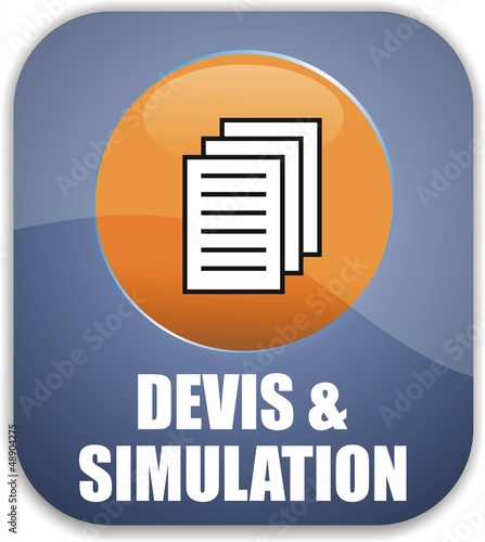 Vector: bouton devis & simulation bouton devis & simulation