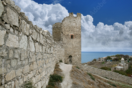 Photo: Genoese fortress in town of Feodosia Genoese fortress in town of Feodosia