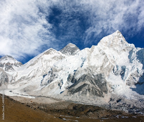 Photo: panoramic view of Mount Everest panoramic view of Mount Everest