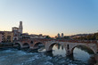Ponte pietra di Verona al Tramonto