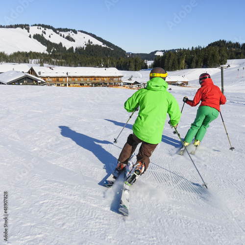 Photo: Abfahrt zu zweit Abfahrt zu zweit
