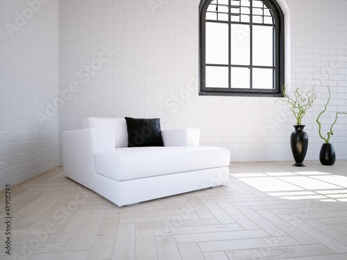 Illustration: White Easy Chair White Easy Chair