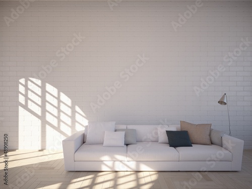 Illustration: White Sofa White Sofa