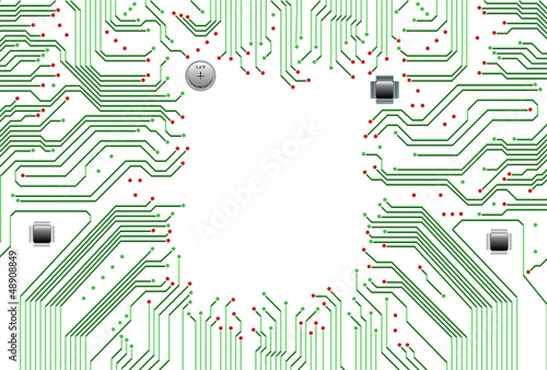 Vector: Circuito Elettronico Scheda Computer Motherboard Circuit Circuito Elettronico Scheda Computer Motherboard Circuit