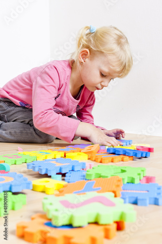 Photo: playing little girl playing little girl