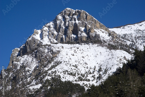 Photo: Snowy mountain peak at the Maritime Alps Snowy mountain peak at the Maritime Alps