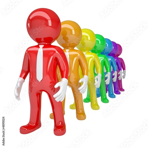 Illustration: A line of people of color A line of people of color