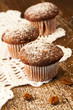 Schokomuffins mit Puderzucker