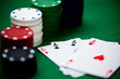 4 Asse beim pokern