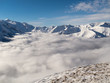 Wolkenmeer im Schnee