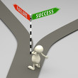 3D People Road Sign Success and Failure