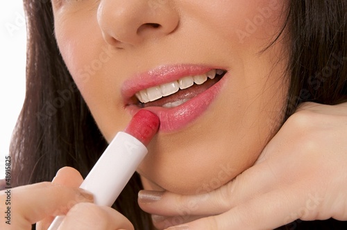 Photo: pretty woman with Lipstick pretty woman with Lipstick
