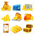 vector illustration of business and money related object