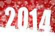 2014 new year vector illustration with snowflakes