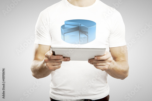 Photo: man with touch pad man with touch pad
