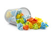 tumbled office wastepaper basket