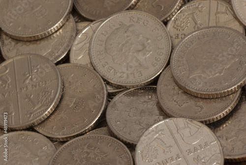 Photo: 5p pieces 5p pieces