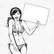Vintage sexy bikini girl