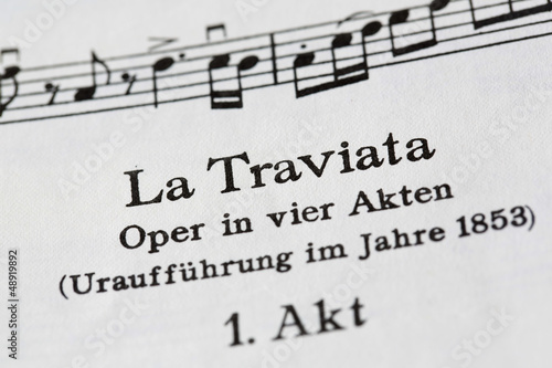 Photo: Musical score Musical score