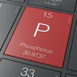 Phosphorus element from periodic table