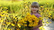 Video: Girl with yellow flowers Girl with yellow flowers