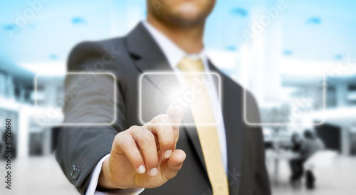Photo: Businessman technology concept Businessman technology concept