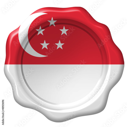 Illustration: Wachssiegel Singapur Wachssiegel Singapur