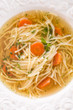 Noodle soup with beef broth