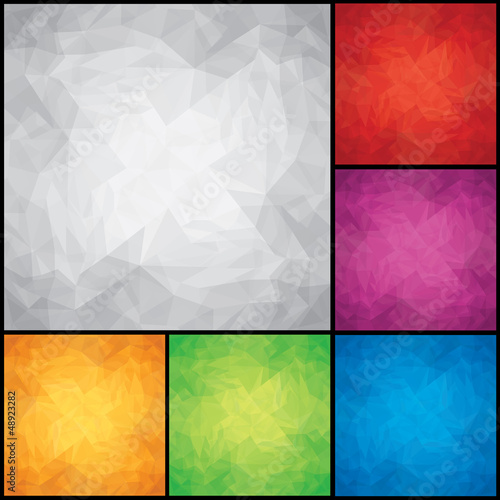 Vector: Set of Colored Backgrounds Set of Colored Backgrounds
