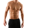 Photo: Half naked sexy body of muscular athletic man, isolated on white Half naked sexy body of muscular athletic man, isolated on white