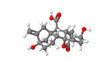 Plant hormone - Gibberellin - A1 - sticks molecular model