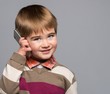Little boy with mobile phone
