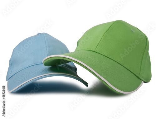 Photo: Two baseball caps Two baseball caps